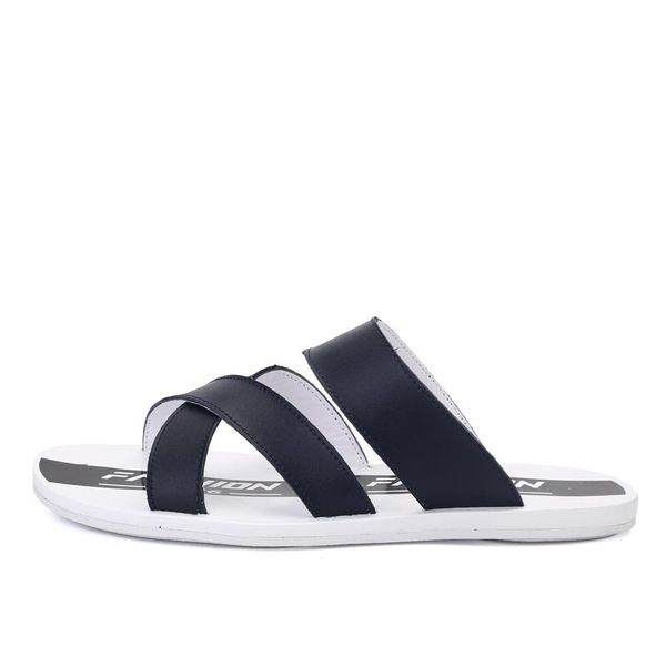

slippers sandale cuir genuine imitation sandel shower hombre piscine mens de uomo ete da playa vietnam para teenslippers rubber flops, Black