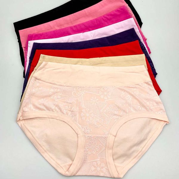 

medium waist combed cotton fashion briefs, Black;pink