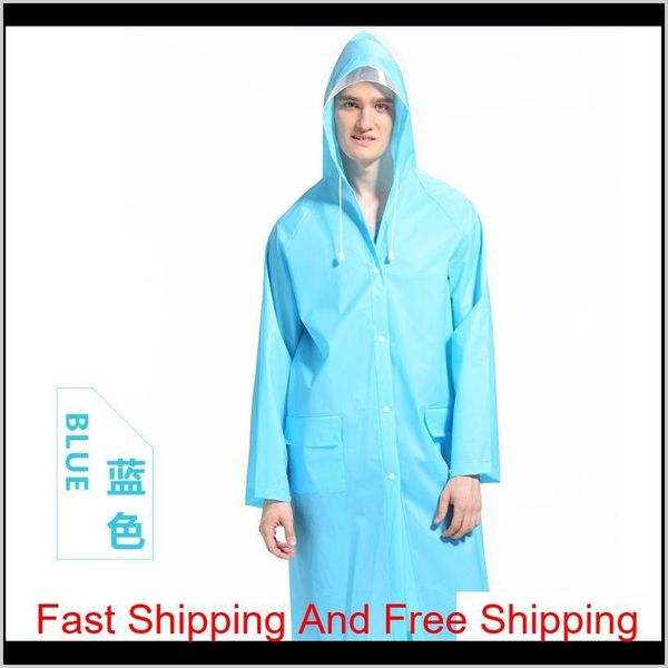 

fashion raincoats with backpack cover women men adults eva transparent hooded raincoat for family outdoor rain qylkyt packing2010