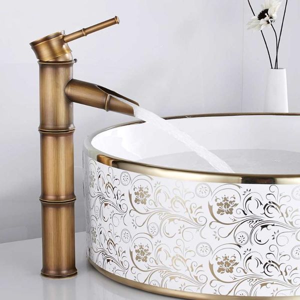 

bathroom sink faucets antique mixer faucet basin tap vessel tall bamboo and cold water single hole vintage el kitchen brass