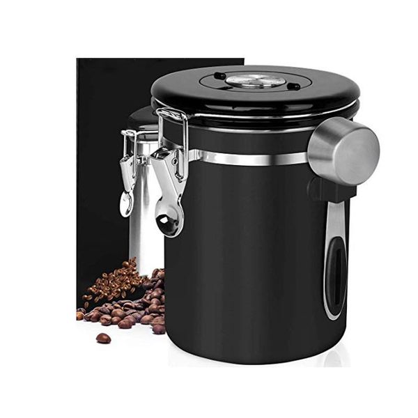 

stainless steel sealed tank storage tank moisture-proof coffee bean milk powder jar pot kitchen grains storage box