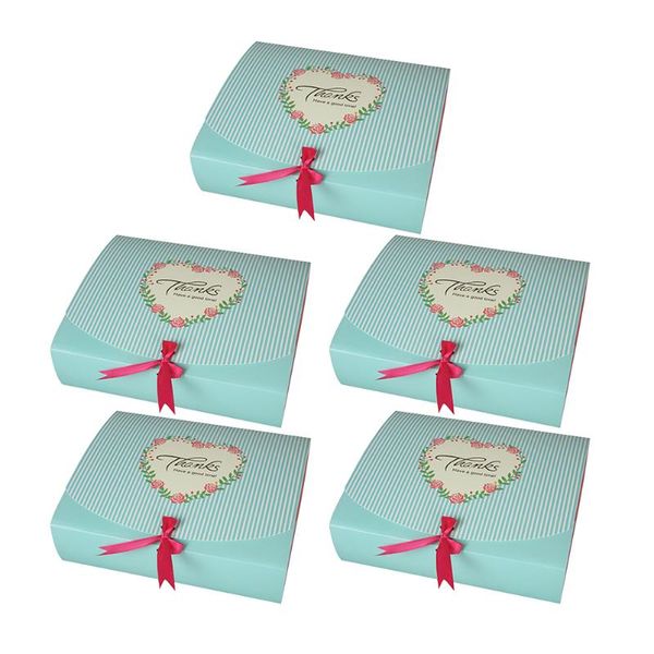 

gift wrap 5pcs candy boxes packing cookie baking box holder
