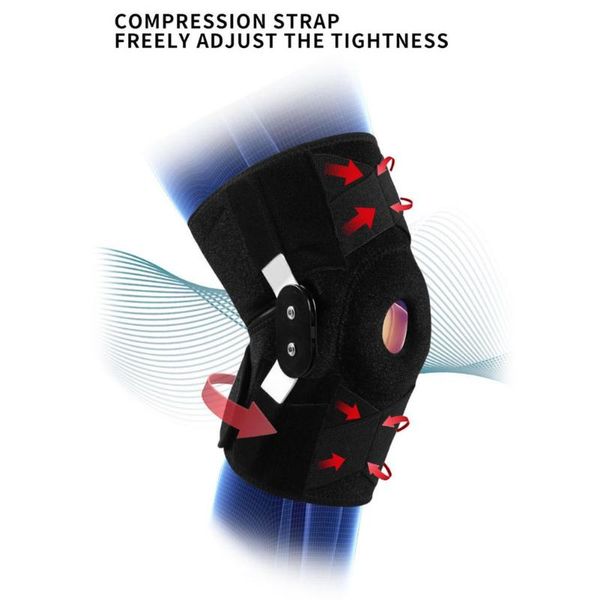 

elbow & knee pads gym fitness support guard adjustable brace orthopedic stabilizer for sports, Black;gray