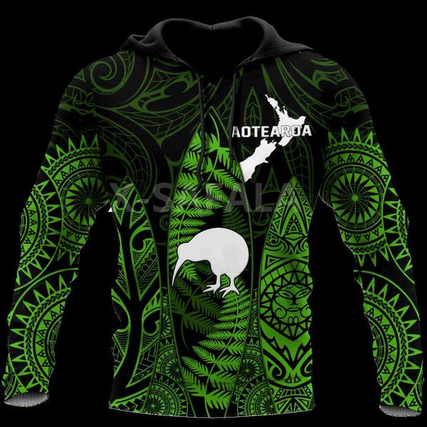 

men's hoodies & sweatshirts zealand maori surf green 3d print xs-7xl hoodie man women harajuku outwear zipper pullover sweatshirt casua, Black