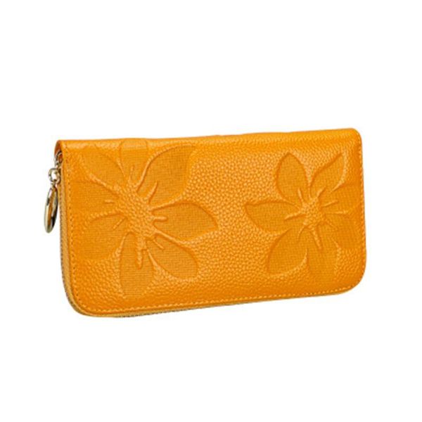 

new product wallet long clutch anti-scanning leather korean women wallet mini holder slim and money clip, Red;black