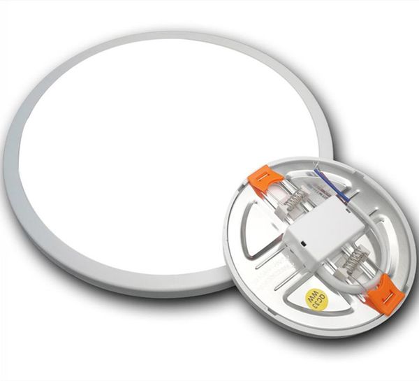 2 Stück LED-Panel-Licht, ultradünnes Oberflächen-Downlight, 6 W, 8 W, 15 W, 20 W, 220 V, quadratisch, rund, Panels, Lichter, weiß/warm, für Innenschlafzimmer, LED-Beleuchtung, D1,5