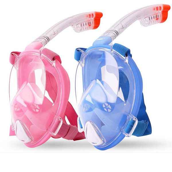 

waterproof diving mask underwater anti fog panoramic full face snorkel mask women men kids swimming snorkel scuba