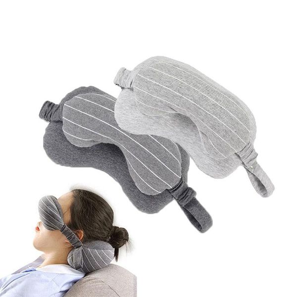 

pillow multifunctional 2 in1travel neck with eye mask shading travel head support a handle portable and comportable