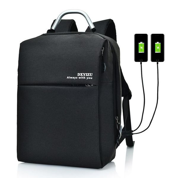 

backpack casual business computer bag large capacity multi-layer couple usb charging