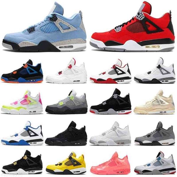 

2021 4s men basketball shoes 4 university blue taupe haze black cat fire red women mens trainers sports sneakers breathable wholesale