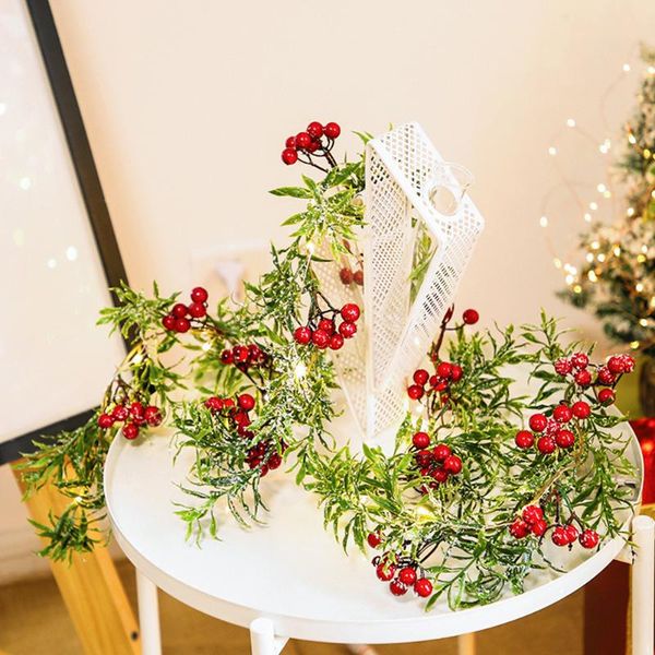 

strings led string lights 2m 10/20led christmas pine needles garland safflower for home bedroom wall xmas decor