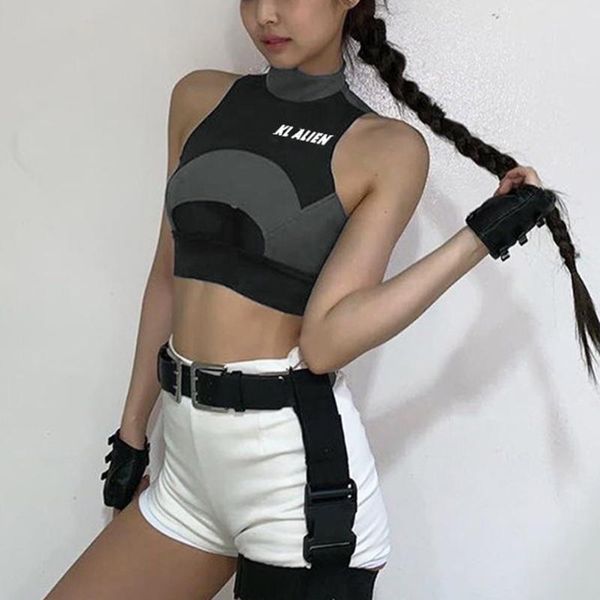 

gym clothing women running jogging sports bra yoga workout stitching hollow vest crop sec88, White;black