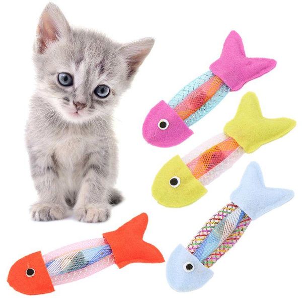 

cat toys kitten hose spring fish toy interactive scratch resistant exercise
