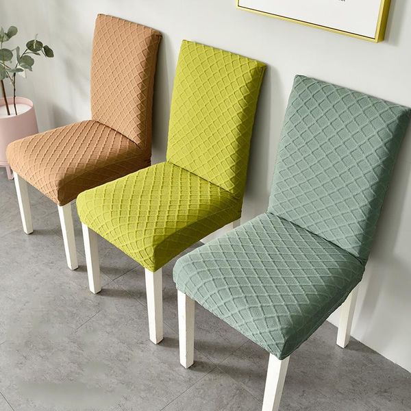 

chair covers elastic thickening cover seat household modern brief pure colour checked cushion stool home decoration