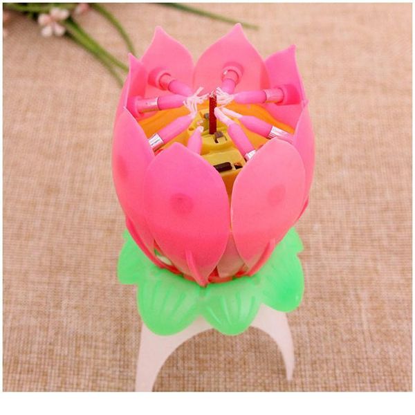 

happy children happy birthday party music candle romc lotus flower lights with musical matically open for ki qylsji