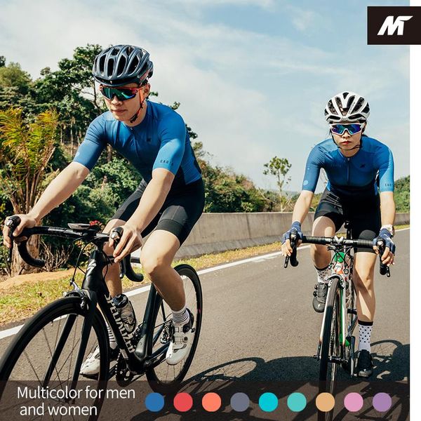 

racing jackets mysenlan men's and women's cycling spring professional jersey road bike mountain sports short sleeve, Black;red