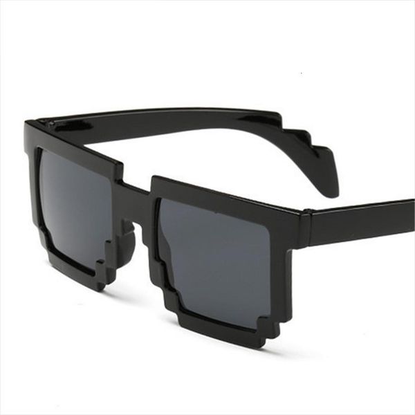 

sunglasses pixel deal with it glasses women men mosaic sun party funny eyeglasses, White;black
