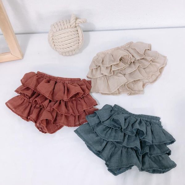 

skirts children baby kids girls lovely summer short cute mesh layers design elastic, Blue