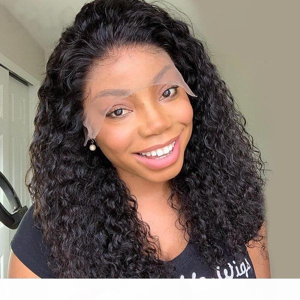 

brazilian virgin deep curl human hair wig brazilian short bob lace front human hair wigs for black women full and thick fashion curly, Black;brown