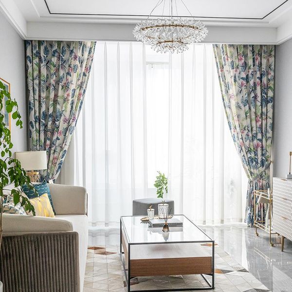 

curtain & drapes 1pc birds blackout for bedroom home decorative window living room custom made blinds