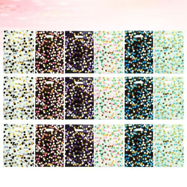 

60pcs colorful gift pouch polka dot printing packing tote bags gift wrapping supplies for birthday party store(6 pattern, 10pcs