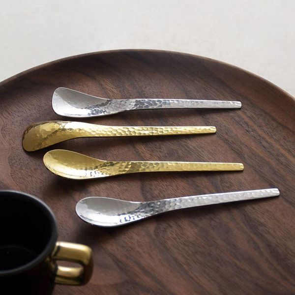 

spoons 1pcs retro ice cream dessert stirring spoon long handle kitchen tableware portable cutlery 304 stainless steel coffee