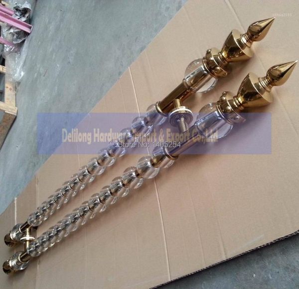 

handles & pulls stainless steel mirror or sand polish bathroom glass door crystal 800mm length1