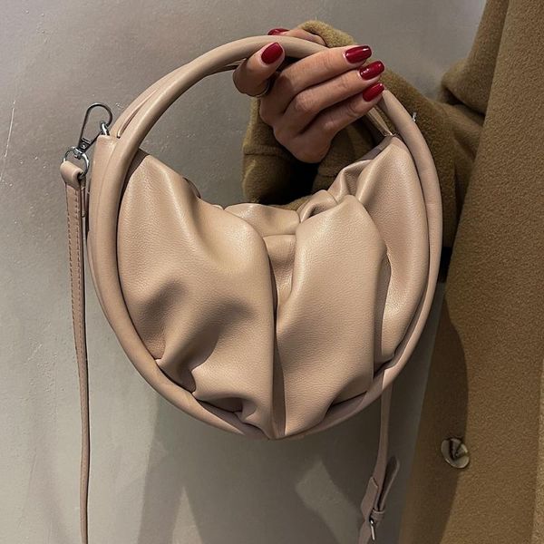 

evening bags small fashion shoulder bag half moon for women 2021 zipper female crossbody pu leather ladies solid handbag