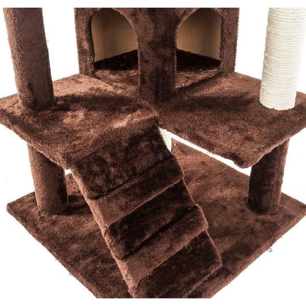 

52" cat tree tower condo furniture scratch post kitty pet jllecx ladyshome