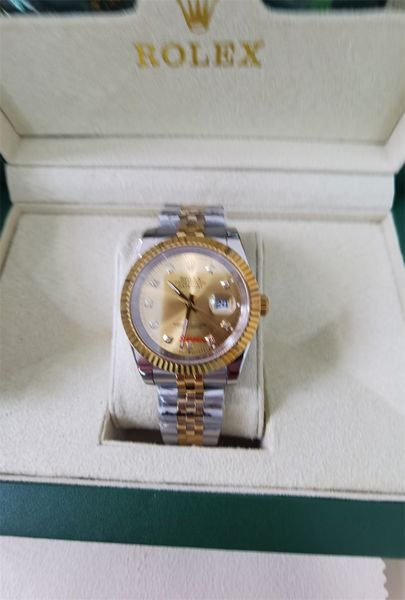 

2022 new arrival 36mm 41mm lovers watches diamond mens women gold face automatic wristwatches designer ladies watch 55606, Slivery;brown