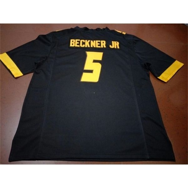 

668 real pictures all embroidered missouri tigers terry beckner jr. #5 college jersey size s-4xl or custom any name or number jersey, Black