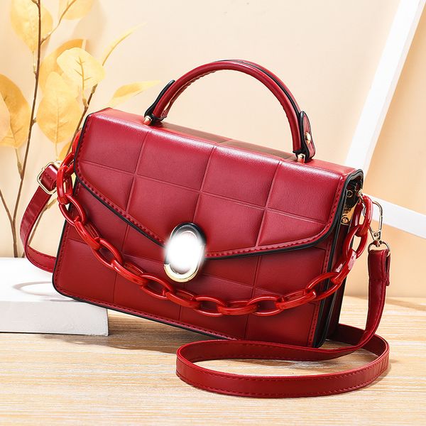 

texture small bag women's 2020 winter new fashion chain portable one shoulder versatile messenger bag c0301