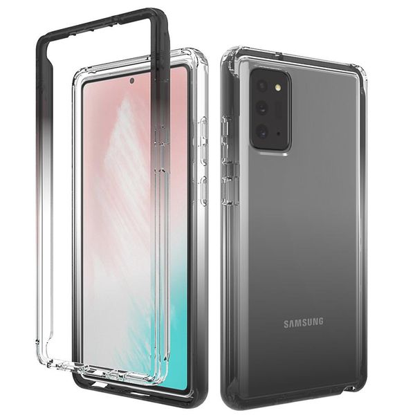 

for samsung galaxy note 20 20 pro case shockproof case acrylic transparent back cover frame protective phone cover case