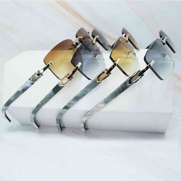 

2022 factory wholesale sunglasses men luxury buffalo women buffs shades eyewear random square gafas de sol, White;black