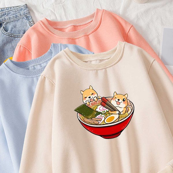 

aesthetic harajuku kawaii hoodie cotton funny cartoon hoodies women ullzang vintage dog graphic sweatshirts korean hoody female y0820, Black