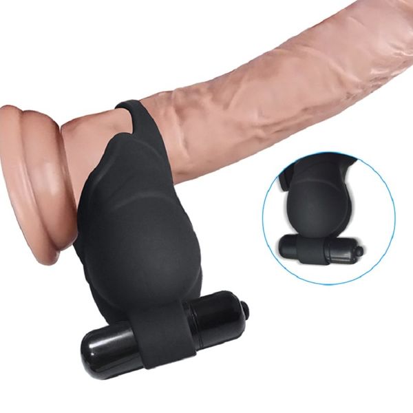 Testículo Vibradores Massager Brinquedos Sexuais para Homens Atraso Ejaculação Anel Atraso Ejaculação Masculino Sexo Exercício Egg Scotum Estimulador Y201118