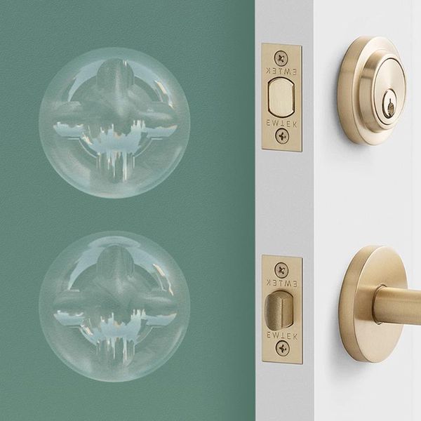 

door catches & closers 6pcs silicone ser anti-collision wall sticker creative hardware bumper mat handle guard