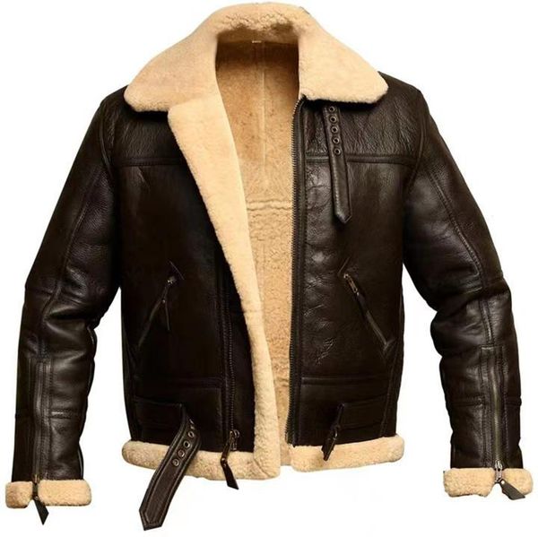 

jackets for men wool liner faux fur zipper solid sashes shopping autumn and winter outerwear & coats men winter coat, Black;brown