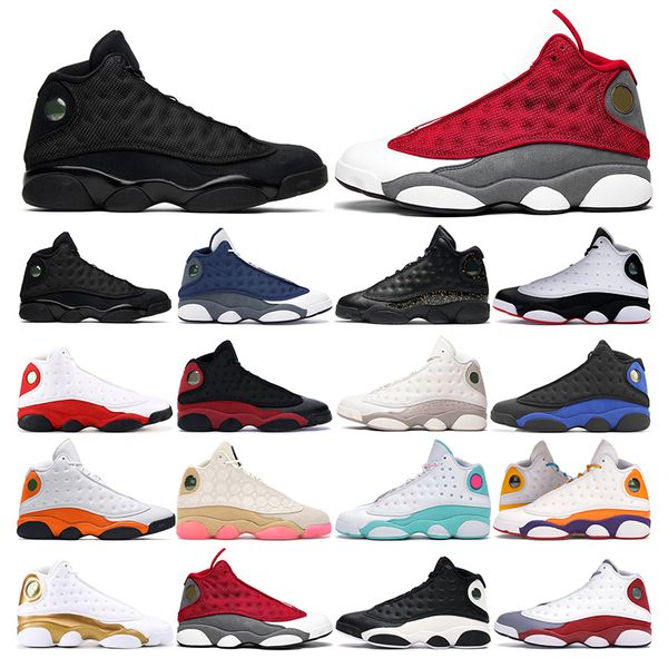 

2021 jumpman 13s mens basketball shoes women gold glitter hyper royal red flint starfish black cat men trainer sneaker outdoor sport shoe