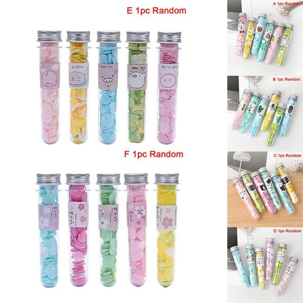 

1 boxes random disposable soap sheets travel portable soap flakes with storage tube camping