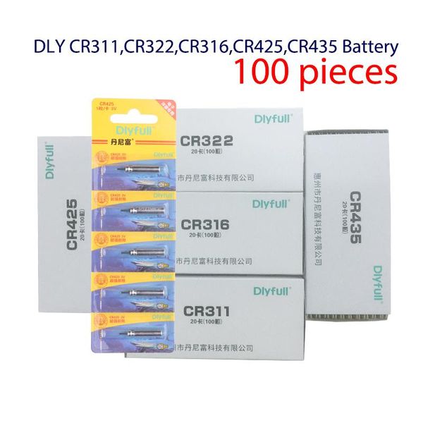 

100pcs/lot cr311 cr316 cr322 cr425 cr435 luminous electric battery fishing floats lithium pin battery fishing tools accessories