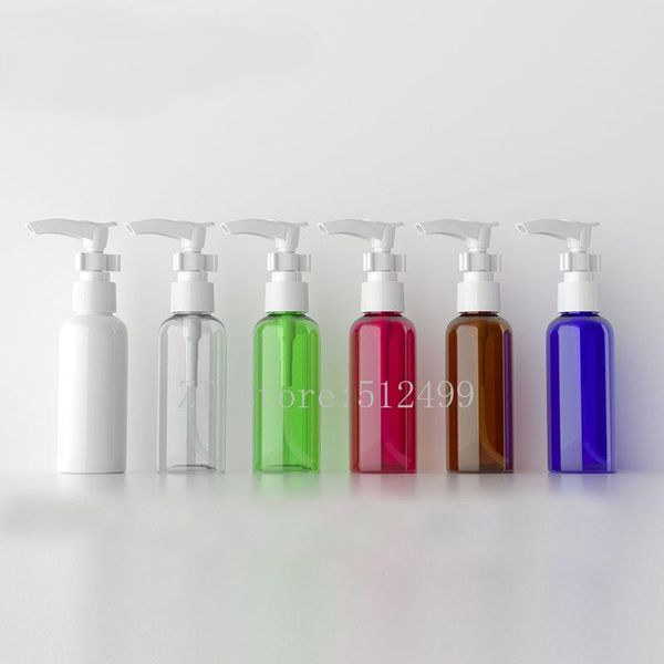 

50ml 10/30/50pcs empty pet colorful lotion pump bottle,diy beauty makeup remover refillable container, portable emulsion package
