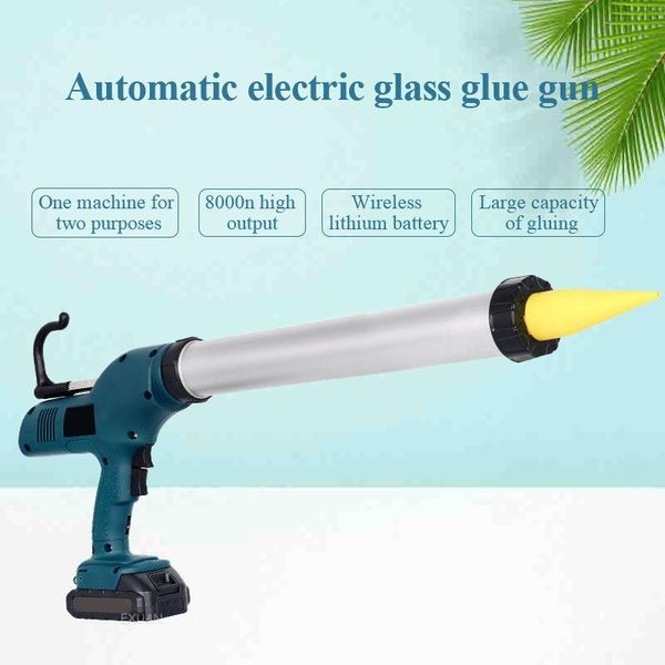 

glue guns rechargeable gun, dual-purpose soft and hard gun for doors windows, automatic electric glass