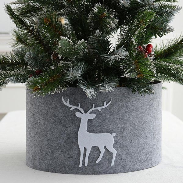 

christmas decorations tree skirt year home decoration soft xmas cover elk 2021