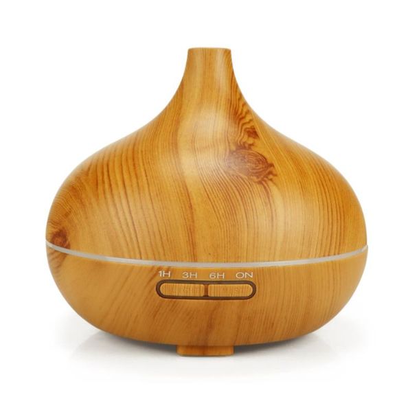 

400 ml ultrasonic wood grain aroma humidifier home office bedroom purifier