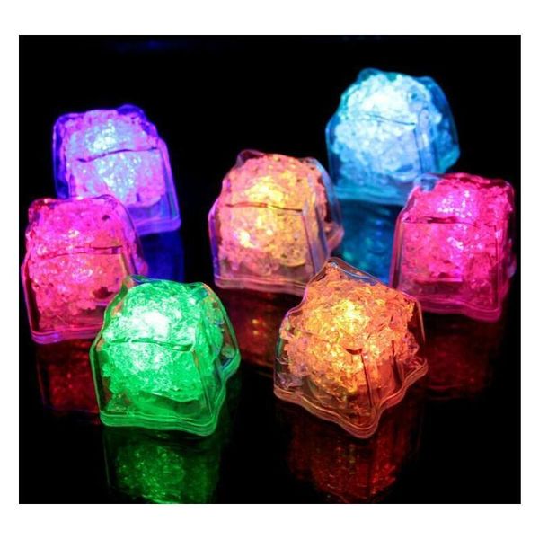 

240pcs flash ice cube water-actived flash led light put into water drink flash matically for jlljam ladyshome