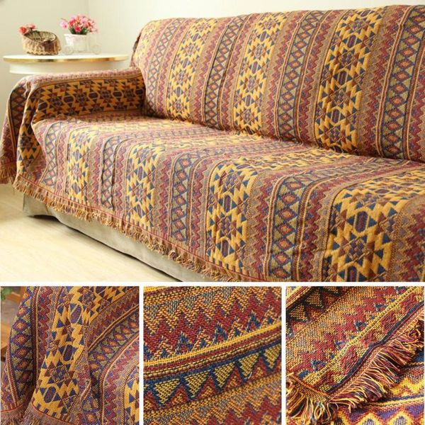 

blankets improved winter cotton woven line blanket sofa towel knitted thickened warm pad mat bohemian boho throw bed bedspread