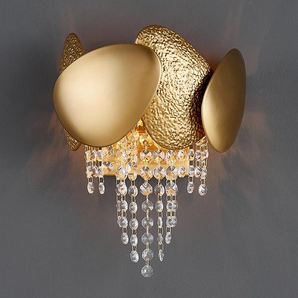 

wall lamp artpad modern gold led light crystal luminaria creative luxury design indoor g9 lamps for home bedroom corridor stair