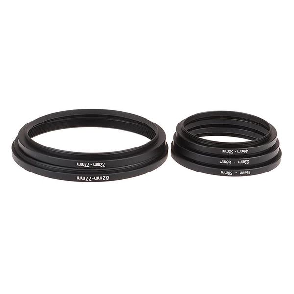 

lens adapters & mounts 37 49 52 55 58 62 67 72 77 82 mm step up down ring filter all camera adapter set