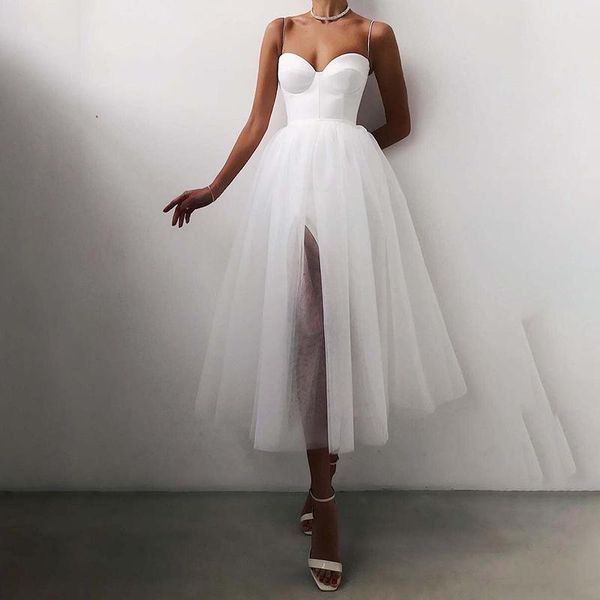 

casual dresses sling mesh solid color dress high waist evening gown 2021 summer bohemian british wear fashion women clothing, Black;gray